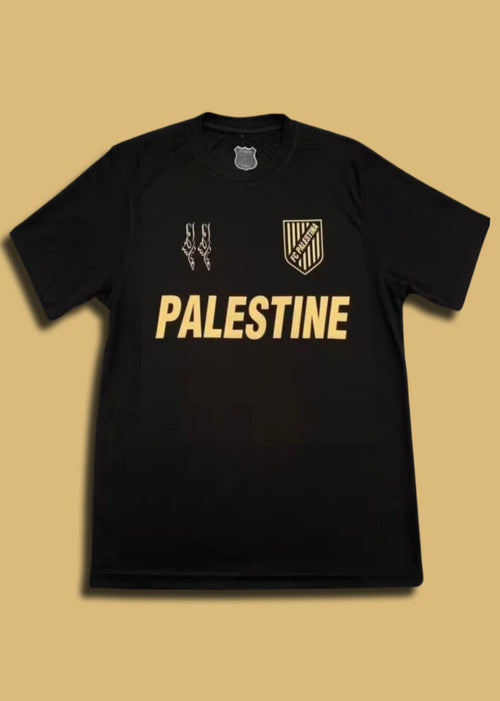 MAILLOT PALESTINE NOIR/DORÉ